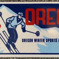 Ski Oregon License Plate Topper