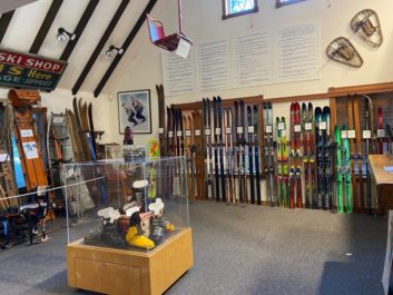 Skiing has been a part of Mt. Hood life for over a century. This gallery features history of skiing throughout the years. The large display of skis is of great interest to skiers, young and old.