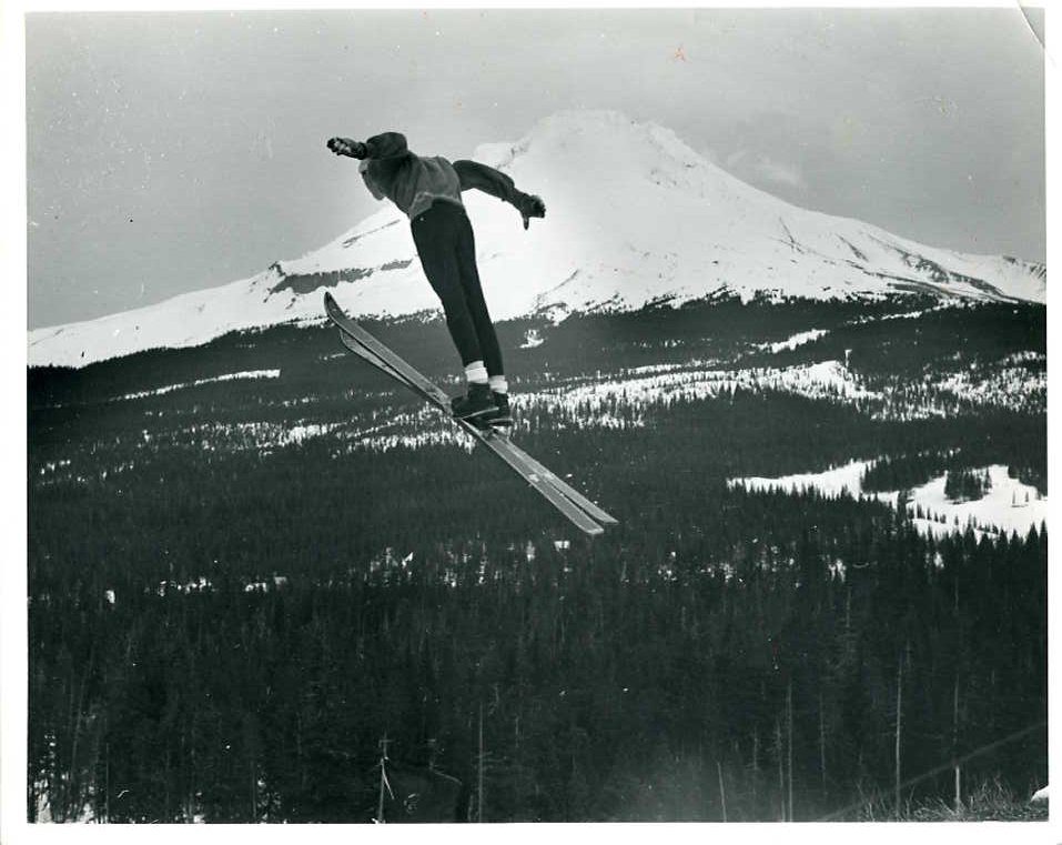 Cascade Ski Jump Hill at Multorpor 1952